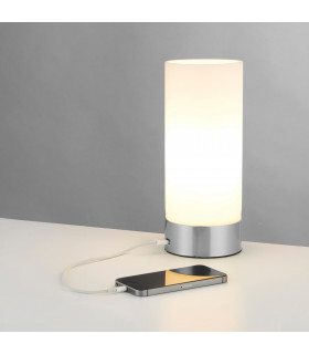 Dara 1 Light Table Lamp Brushed Nickel-1