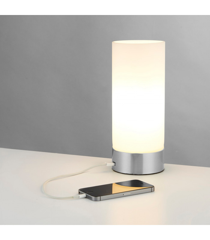 Dara 1 Light Table Lamp Brushed Nickel-1