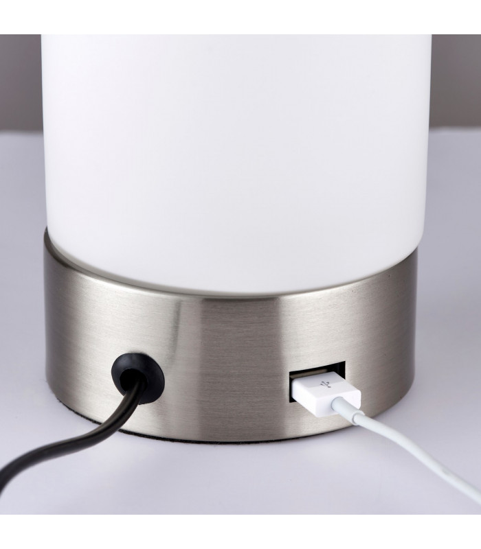 Dara 1 Light Table Lamp Brushed Nickel-2
