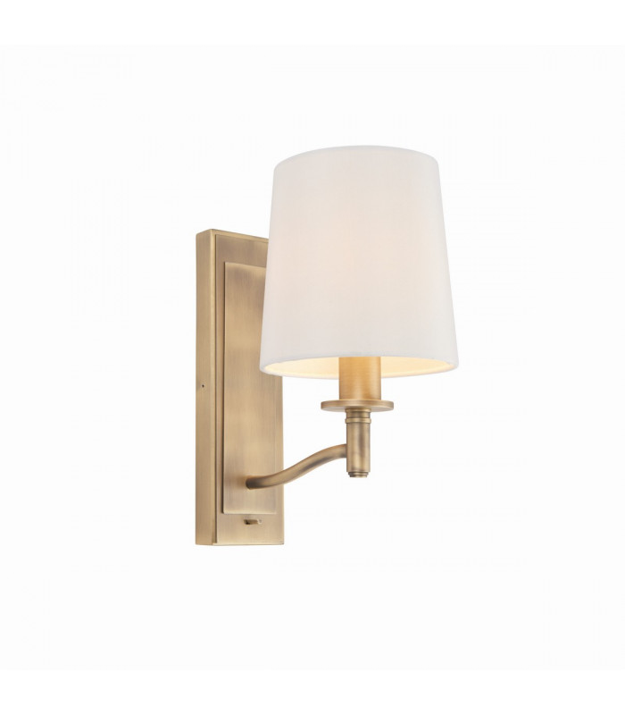 Ortona 1 Light Wall Matt Antique Brass