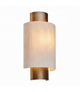 Indara 1 Light Wall Aged Hammered Bronze