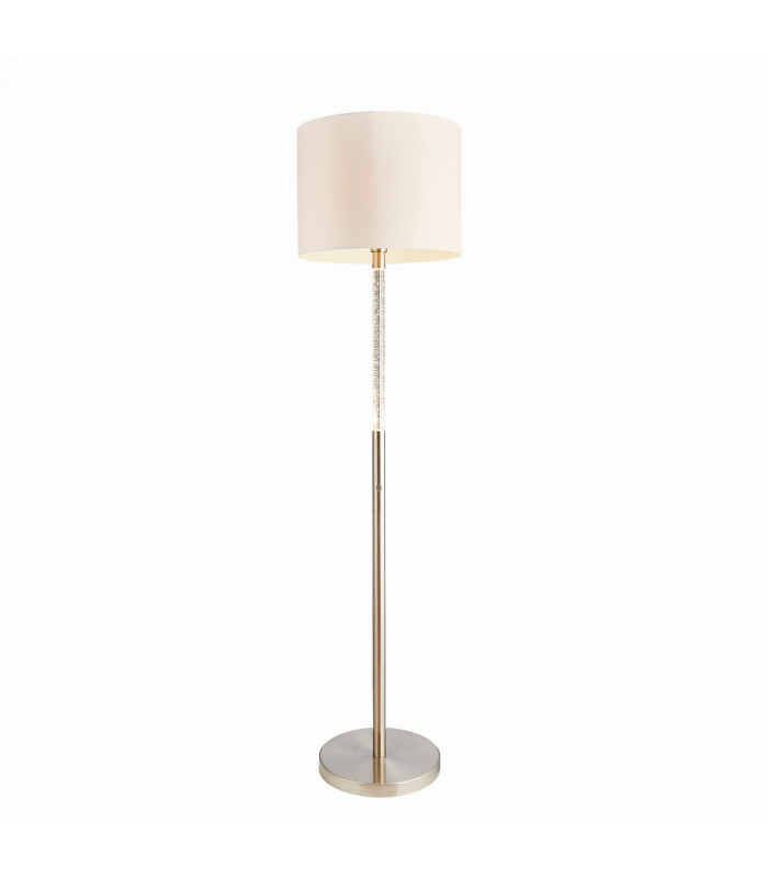 Andromeda 1 Light Floor Lamp Satin Chrome