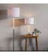 Andromeda 1 Light Floor Lamp Satin Chrome-1