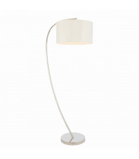 Josephine 1 Light Floor Lamp Bright Nickel