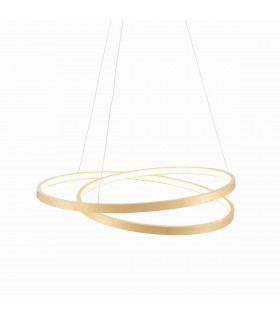 Scribble LED 1 Light Pendant Gold Leaf