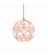 Armour 1 Light Spherical Pendant Copper Plate
