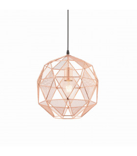 Armour 1 Light Spherical Pendant Copper Plate
