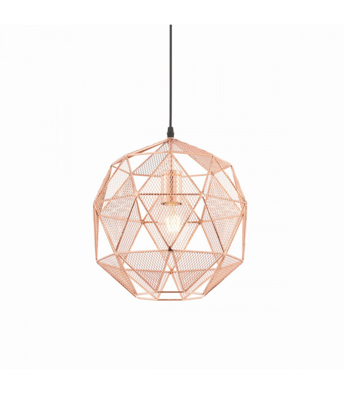 Armour 1 Light Spherical Pendant Copper Plate