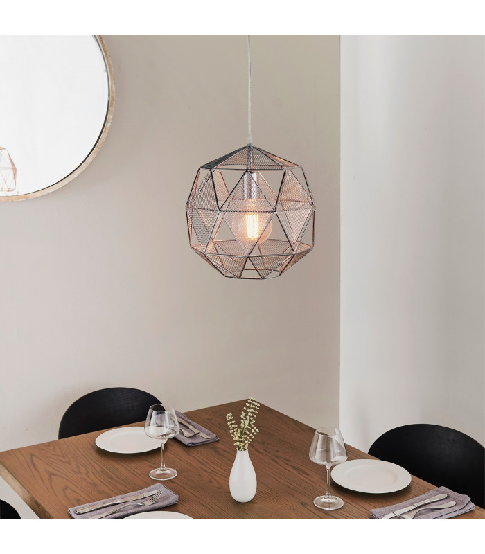Armour 1 Light Spherical Pendant Chrome Plate-1