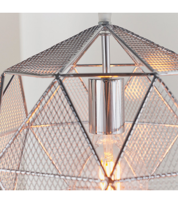 Armour 1 Light Spherical Pendant Chrome Plate-4
