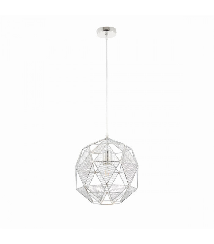 Armour 1 Light Spherical Pendant Chrome Plate, E27