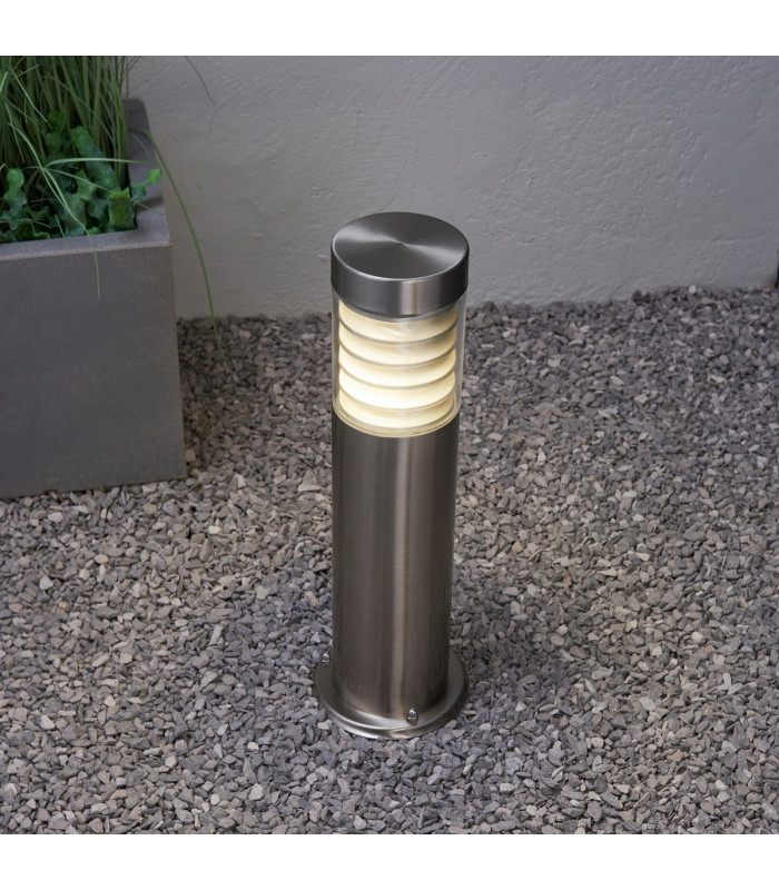 Equinox LED Outdoor Coastal Bollard Light Marine Grade Brushed Stainless Steel IP44-2