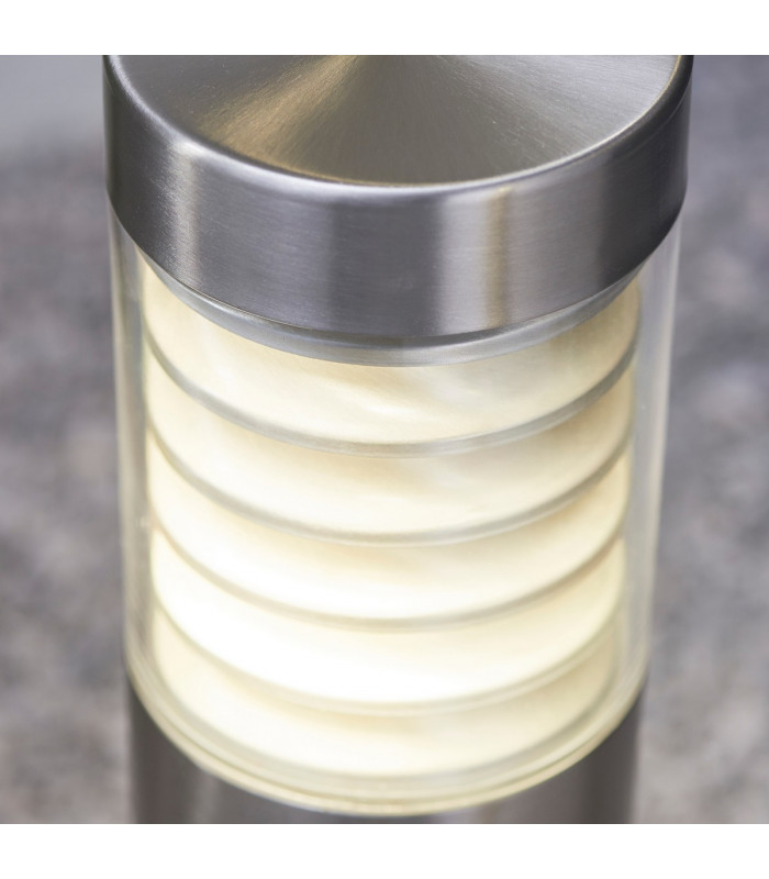 Equinox LED Outdoor Coastal Bollard Light Marine Grade Brushed Stainless Steel IP44-6