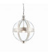 Vienna 1 Light Spherical Pendant Bright Nickel Plated On Solid Brass