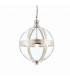 Vienna 1 Light Spherical Pendant Bright Nickel Plated On Solid Brass-1