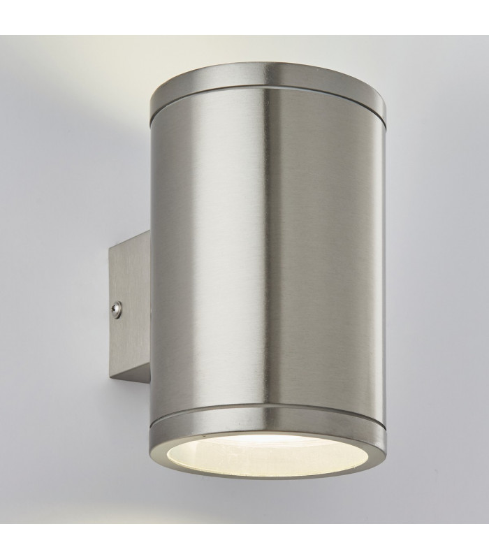 Nio LED 2 Light Outdoor Up Down Wall Marine Grade Brushed Stainless Steel-5