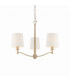 Ortona 3 Light Multi Arm Pendant Matt Antique Brass