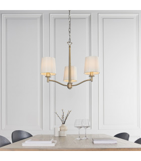 Ortona 3 Light Multi Arm Pendant Matt Antique Brass-1
