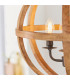 Toba 4 Light Spherical Pendant Mango Wood-6