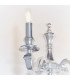 Finsbury 2 Light Candle Wall Polished Cast Aluminium-4