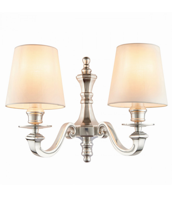 Finsbury 2 Light Candle Wall Polished Cast Aluminium-5