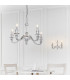 Finsbury 5 Light Multi Arm Pendant Polished Cast Aluminium-4