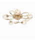 Aherne 5 Light Semi flush Antique Brass