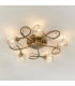 Aherne 5 Light Semi flush Antique Brass-1