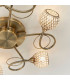 Aherne 5 Light Semi flush Antique Brass-4