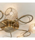 Aherne 5 Light Semi flush Antique Brass-5