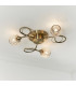 Aherne 3 Light Semi flush Antique Brass-1