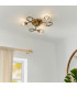 Aherne 3 Light Semi flush Antique Brass-2