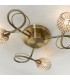 Aherne 3 Light Semi flush Antique Brass-4