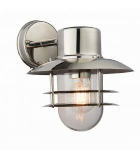 Jenson 1 Light Outdoor Wall Polished Stainless Steel