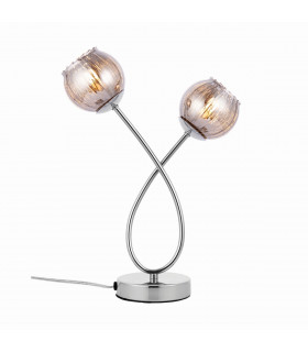 Aerith 2 Light Table Lamp Chrome