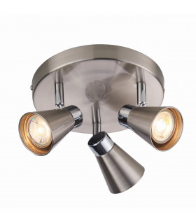 Kai LED 3 Light Spotlight Satin Nickel