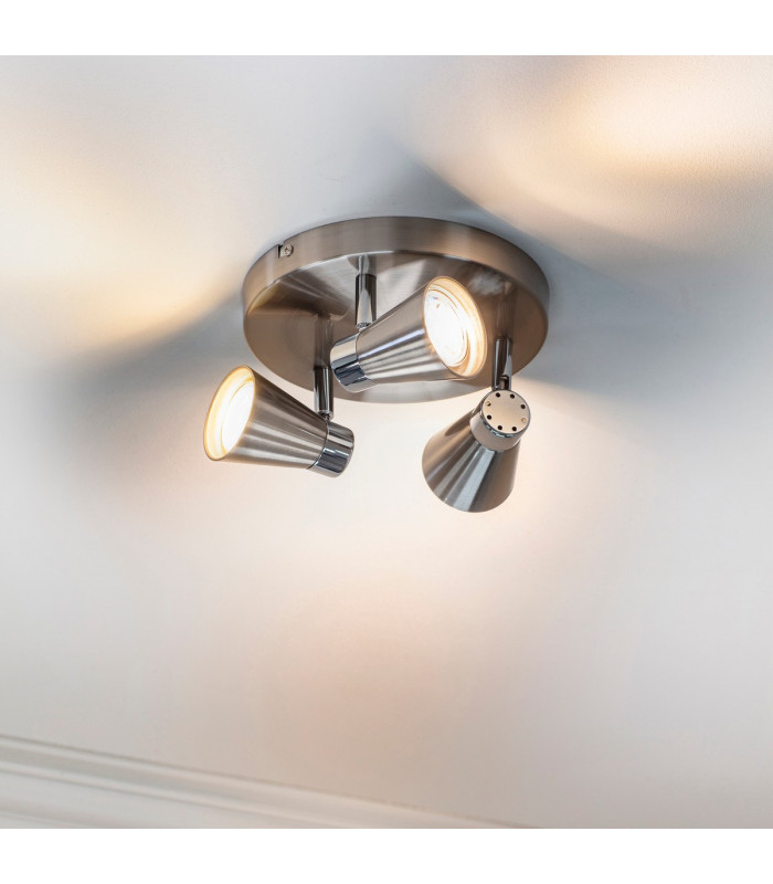 Kai LED 3 Light Spotlight Satin Nickel-1