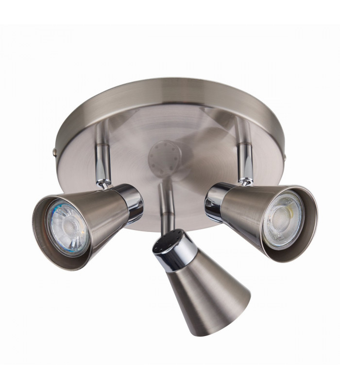 Kai LED 3 Light Spotlight Satin Nickel-4