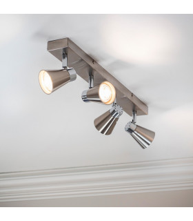 Kai LED 4 Light Spotlight Satin Nickel-1