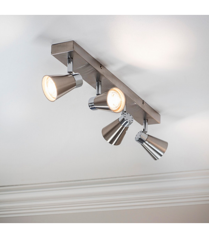Kai LED 4 Light Spotlight Satin Nickel-1