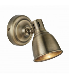 Westbury LED 1 Light Spotlight Antique Brass Plate