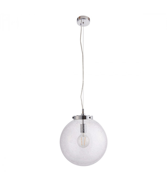 Harbour 1 Light Pendant Globe Chrome-6