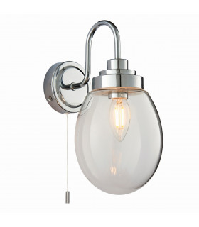 Hampton LED 1 Light Bathroom Wall Glass