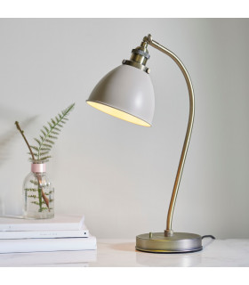 Franklin 1 Light Table Lamp Satin Taupe-1