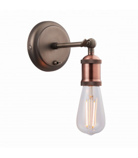 Hal 1 Light Wall Aged Pewter