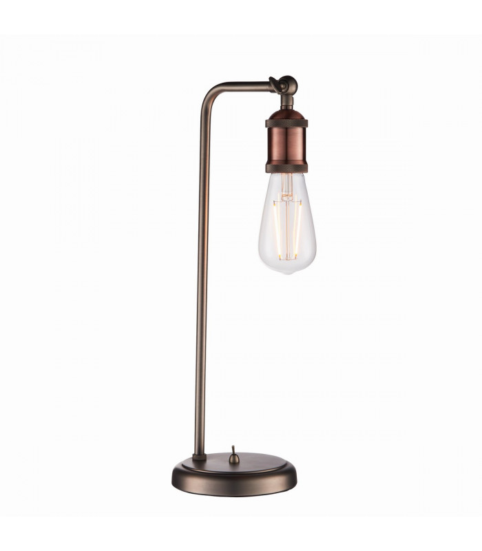 Hal 1 Light Table Lamp Aged Pewter