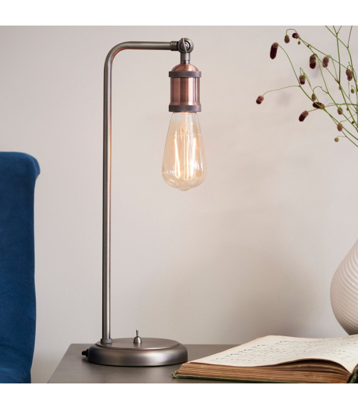 Hal 1 Light Table Lamp Aged Pewter-1