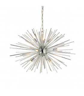 Lena 9 Light Spherical Pendant Chrome Plate