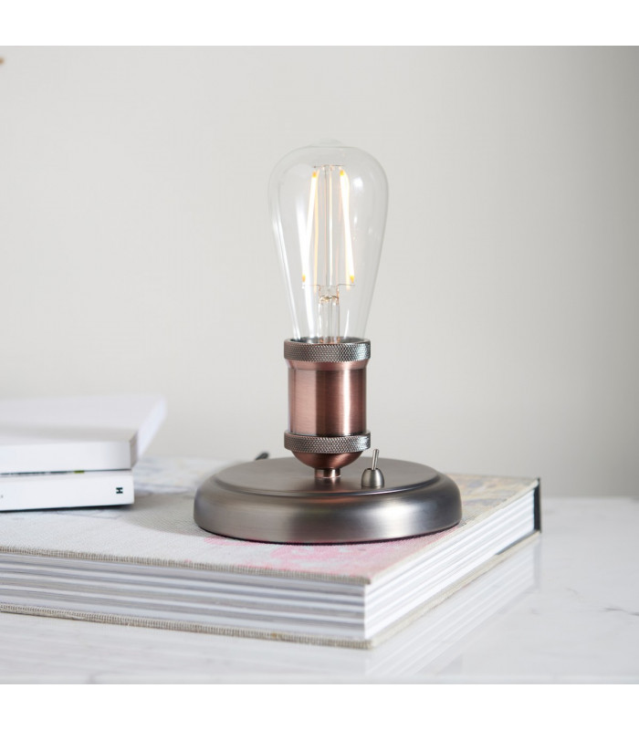 Hal 1 Light Table Lamp Aged Pewter-1