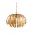 Delphine Floral Leaves 3 Light Spherical Pendant Gold Paint